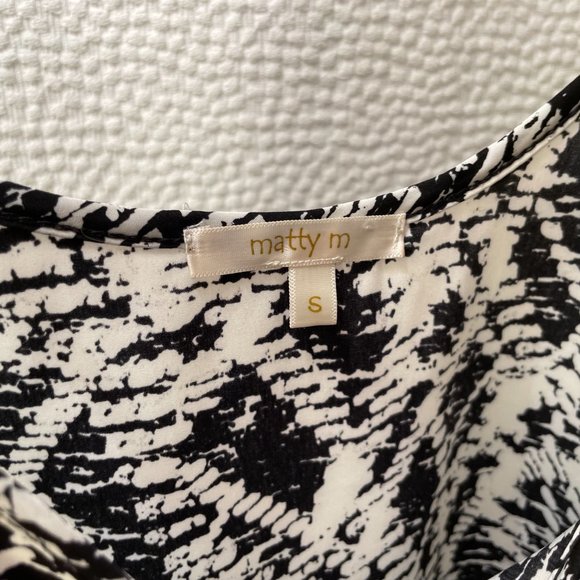 B&W Slip Mini Dress - Picture 4 of 5